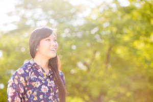 young adult woman confident