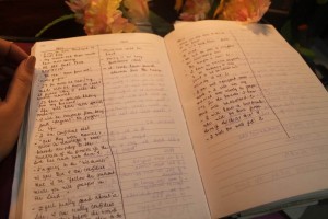 writing pros and cons in a journal