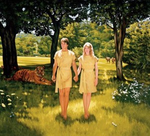 adam and eve in the garden of eden