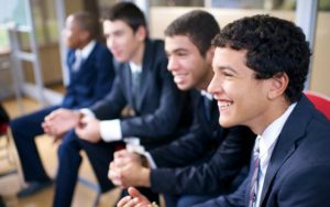 single adult men in church