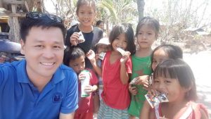LDS Church provide reliefs to young children