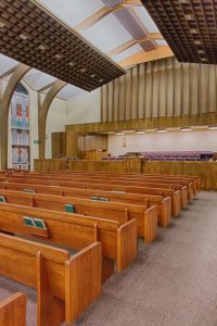 Mormon Church pulpit