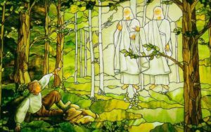 Joseph Smiht's first vision on stained glass