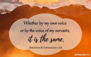 The words of the prophets are words of God