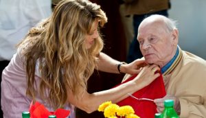 woman taking care of a sick man
