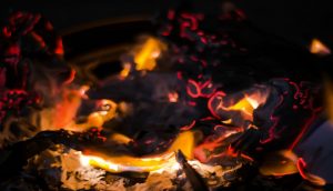 coals after the fire