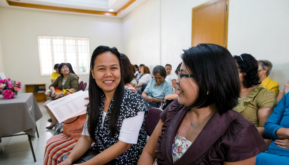 LDS Women in a Relief Society class.