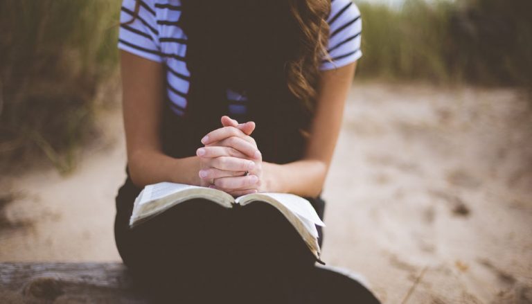 Woman praying