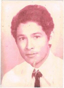 young man in black and white