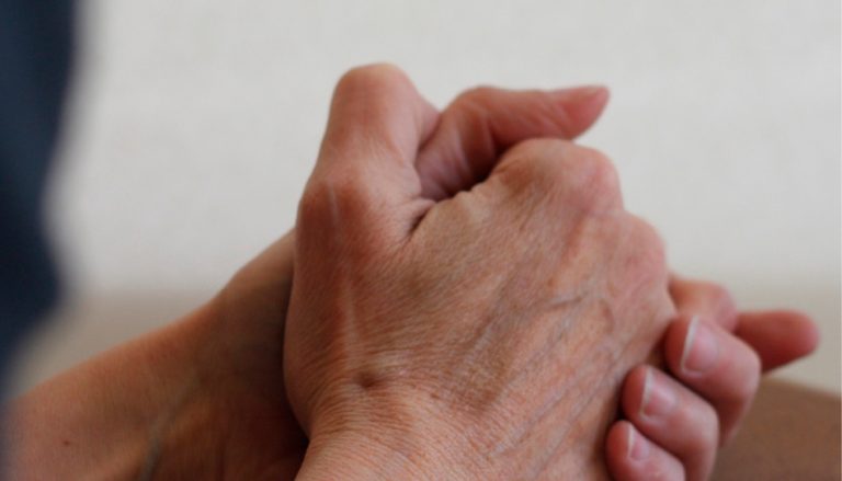 person praying