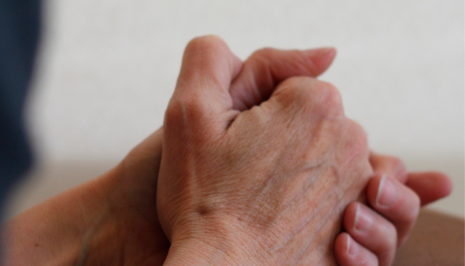 person praying